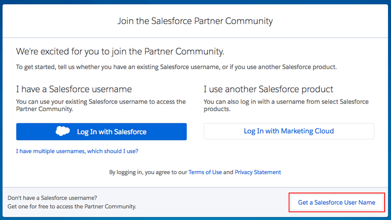 appexchange partners (isv), need help signing up for the partner