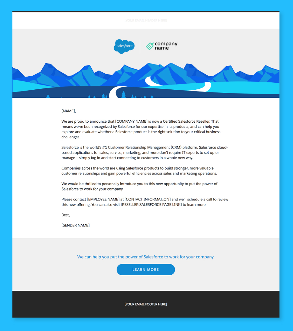 partnership announcing announcement salesforce send create partners